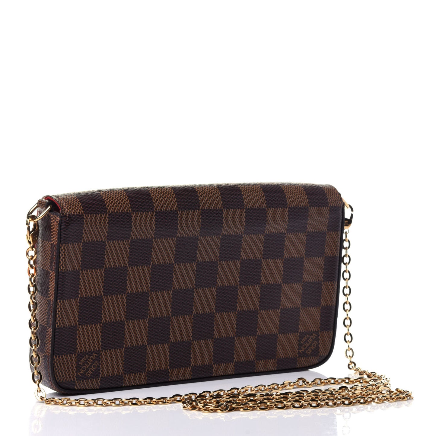 Damier Ebene Pochette Felicie Chain Wallet