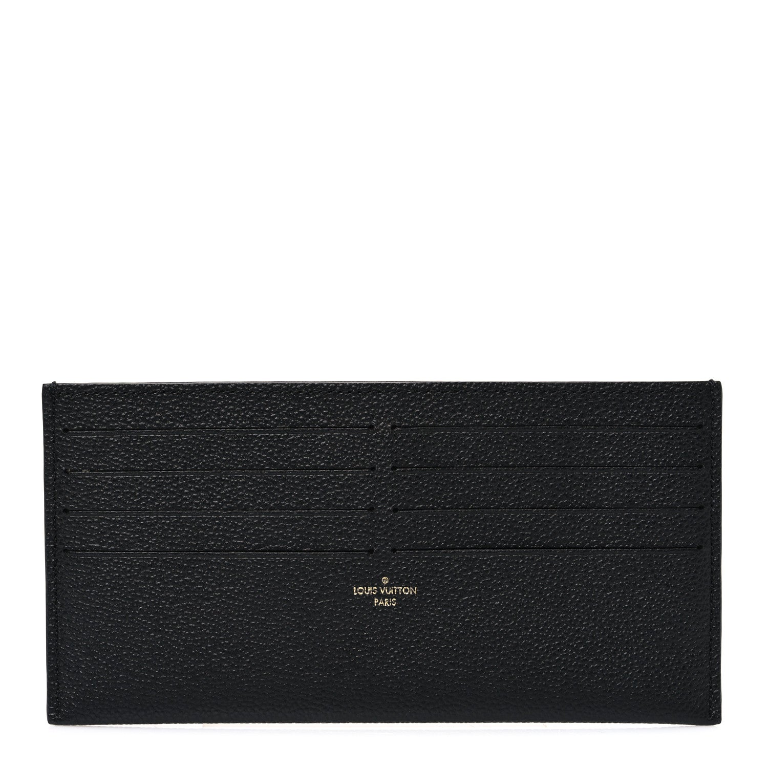 Louis Vuitton Calfskin Felicie Chain Wallet Card Holder Insert Black 1 of 6