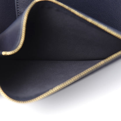 Saint Laurent Calfskin Large Shopping Tote Deep Marine 11 of 12