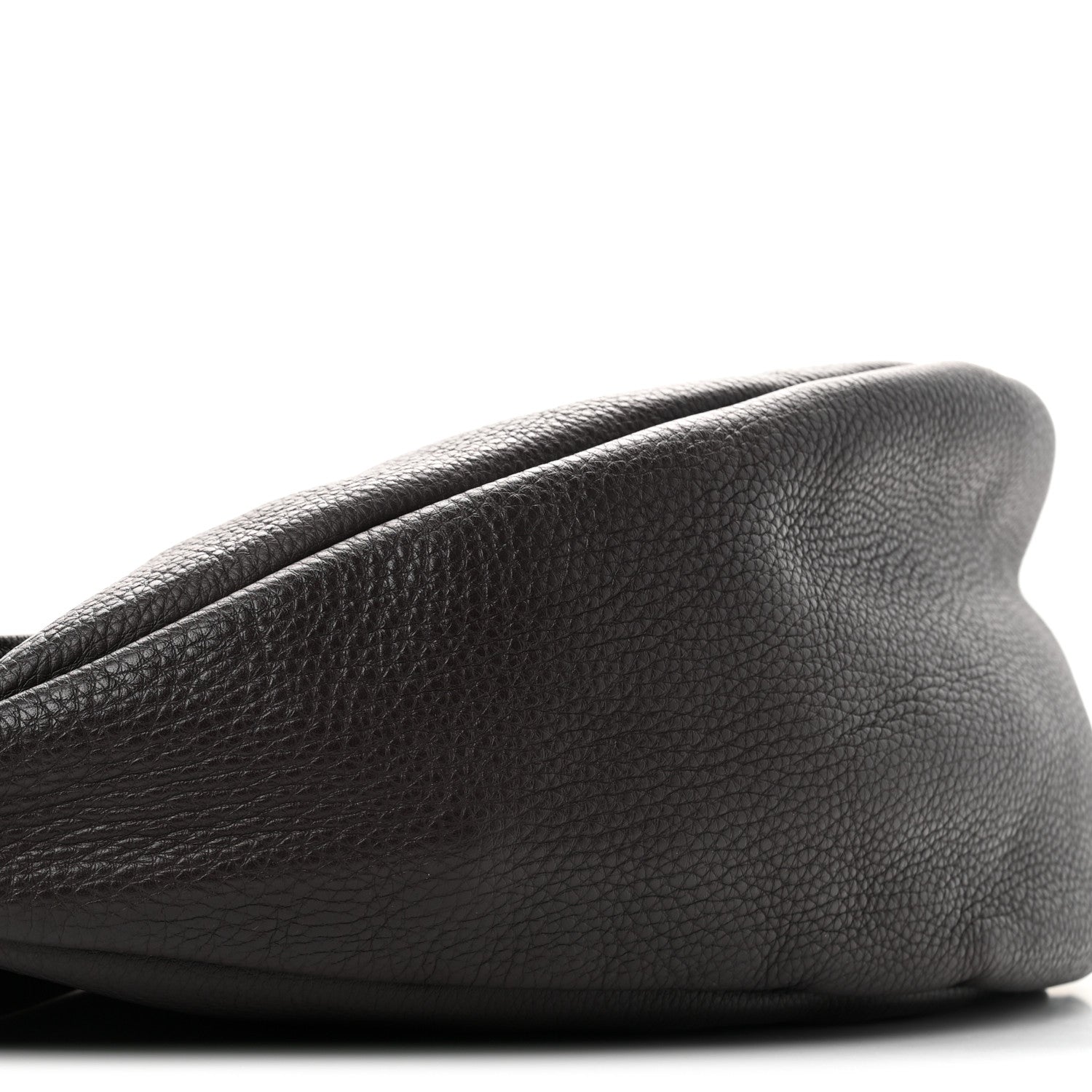 The Row Grained Calfskin Large Slouchy Banana Bag Brunette 9 of 11