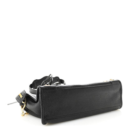 Balenciaga Chevre Gold Metallic Edge Hardware S City Black 4 of 10