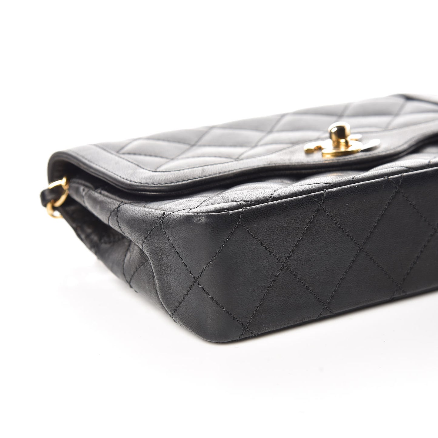 Lambskin Quilted Mini Flap Black