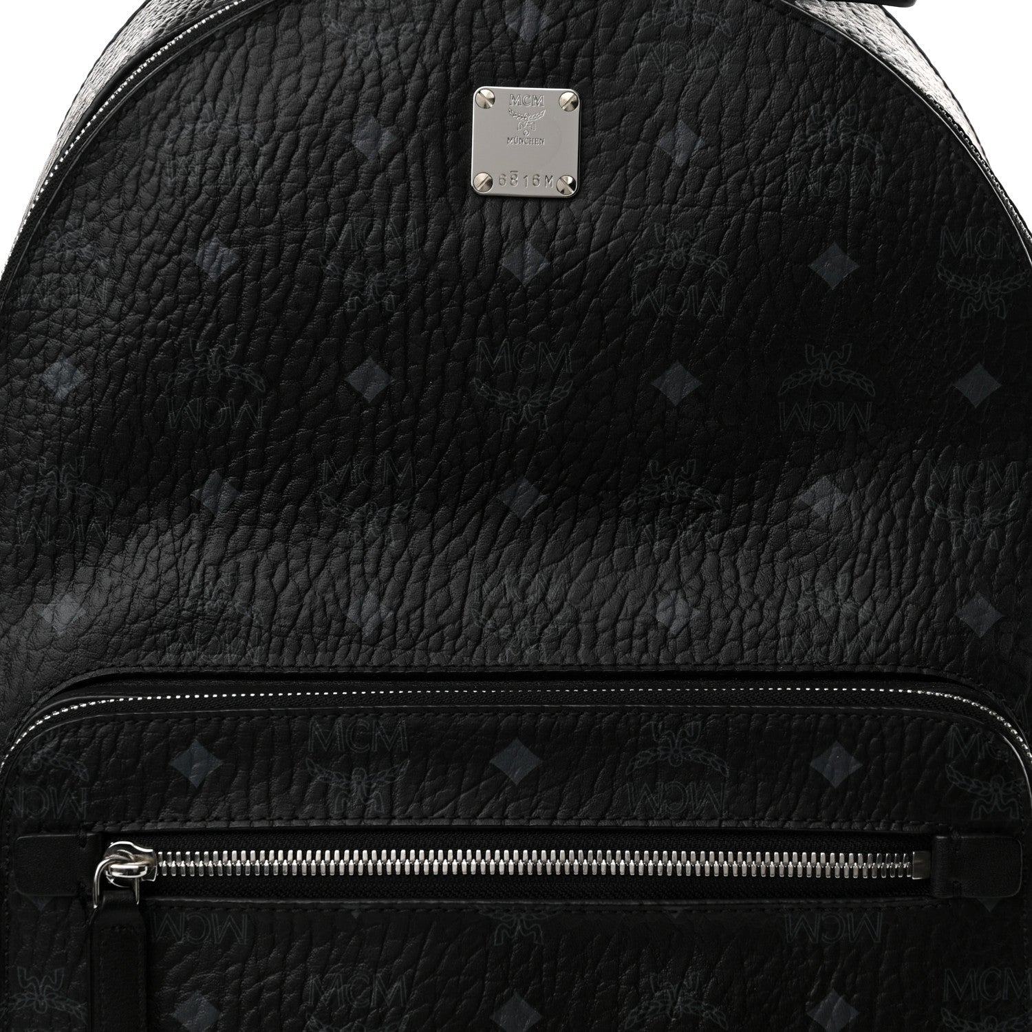 MCM Visetos Medium Stark Backpack Black 8 of 12