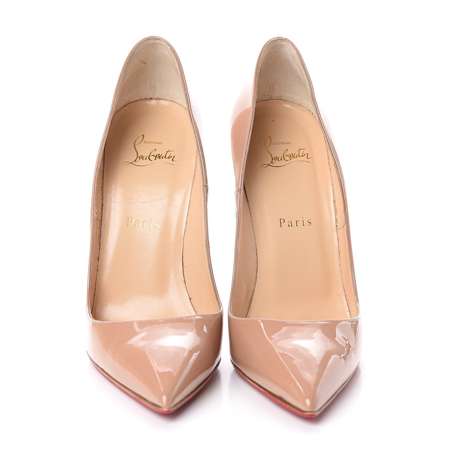 Christian Louboutin Patent So Kate 120 Pumps 39 Nude 2 of 7