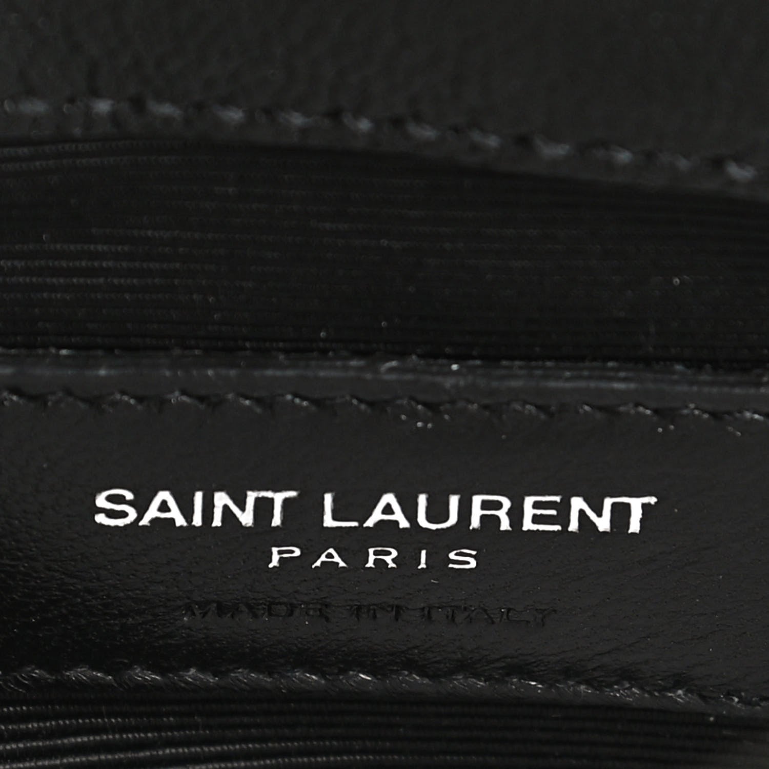Saint Laurent Sheepskin Matelasse Chevron Monogram Classic Baby Chain Bag Black 5 of 13