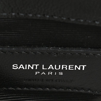 Saint Laurent Sheepskin Matelasse Chevron Monogram Classic Baby Chain Bag Black 5 of 13