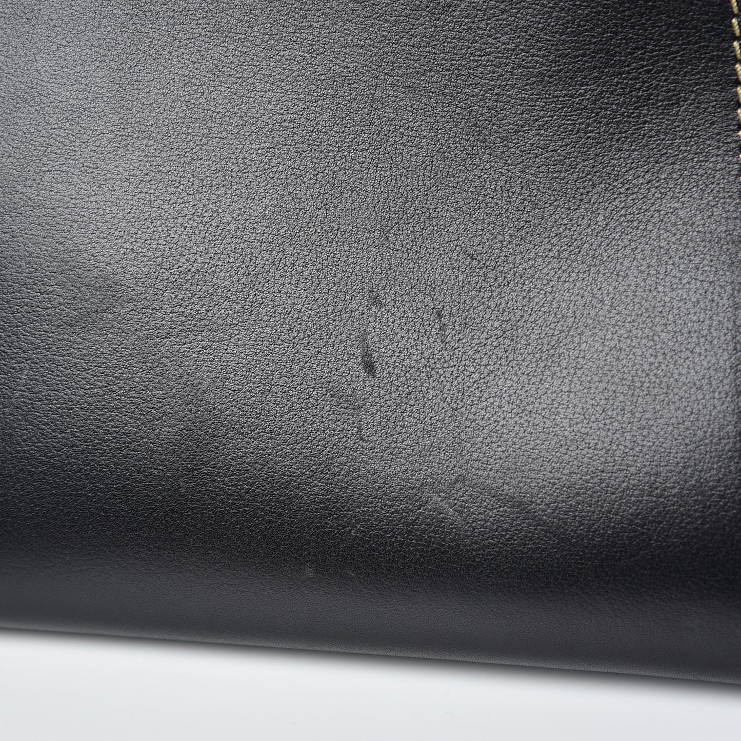 Calfskin Evasion Top Handle Frame Bag Black