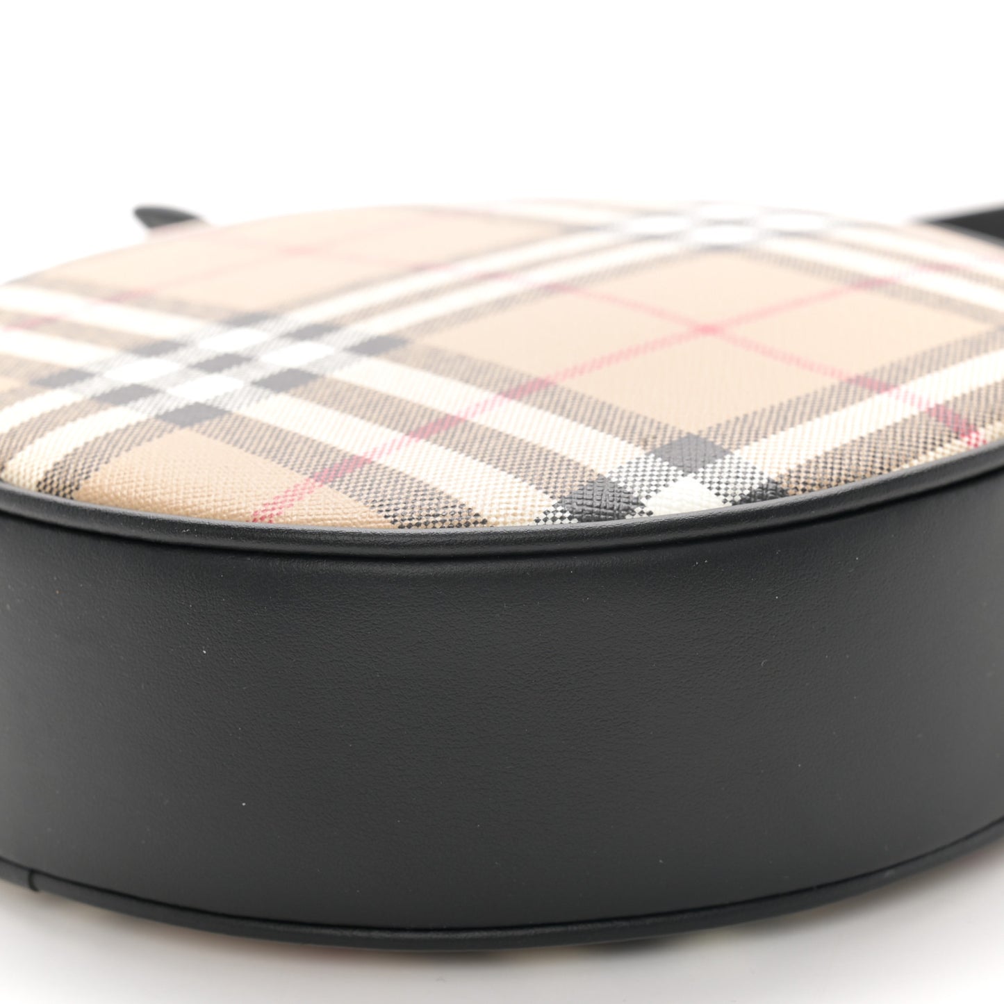 Vintage Check Canvas Calfskin Louise Bag Archive Beige Black