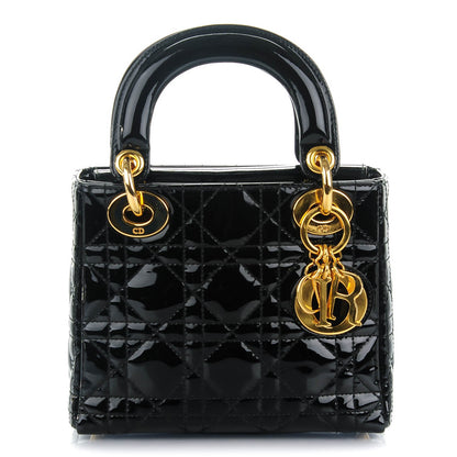 Christian Dior Patent Cannage Mini Lady Dior Black 1 of 7