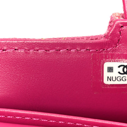 Chanel Denim Quilted Mini Nano Kelly Shopper Fuchsia 6 of 10