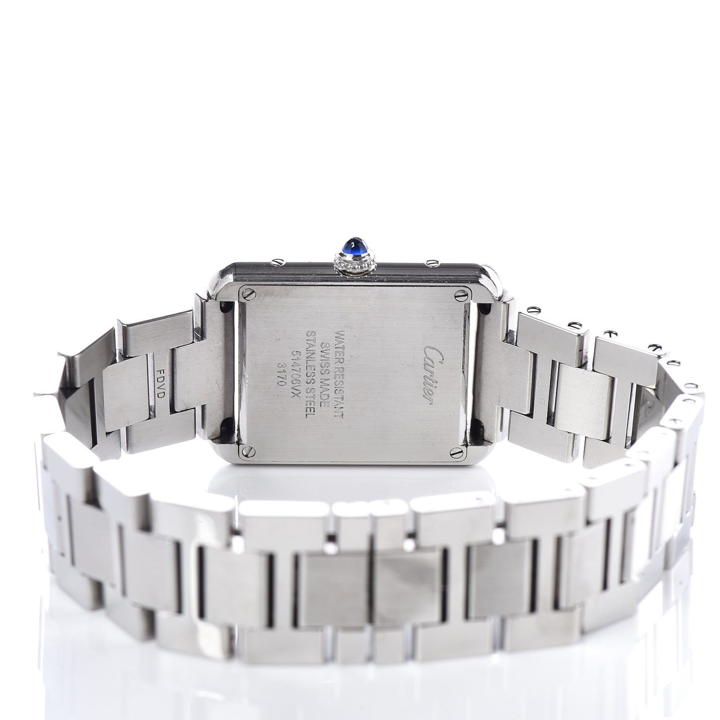 Stainless Steel 24mm Tank Solo Quartz Watch