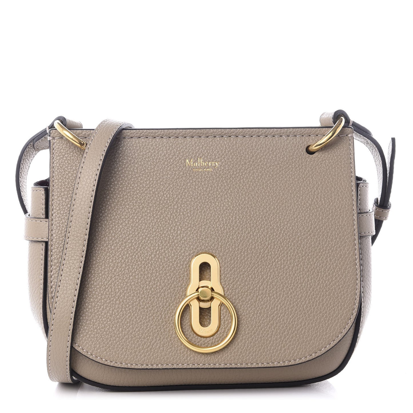 Small Classic Grain Small Amberley Satchel Solid Grey
