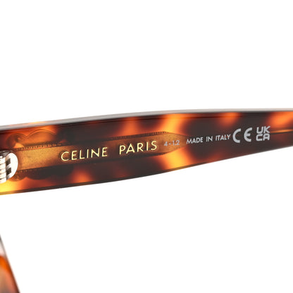 Celine Acetate Triomphe Sunglasses CL40222F Tortoise 6 of 7