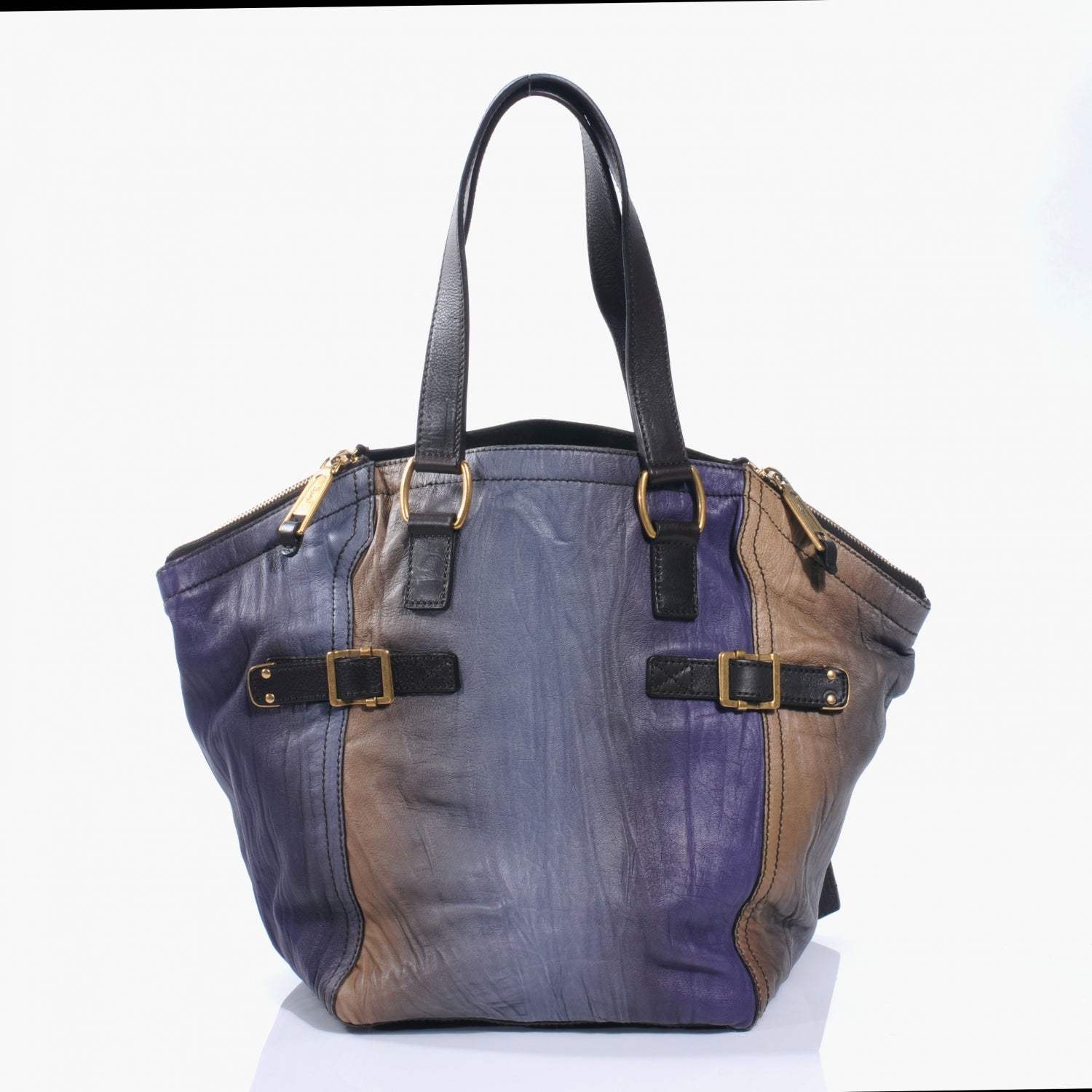 Saint Laurent Leather Ombre Downtown Tote Multicolor 8 of 10