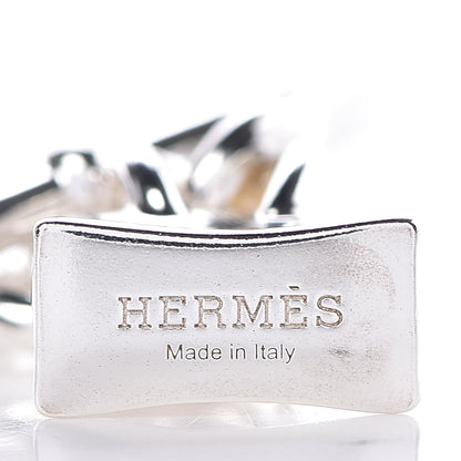 Hermes Sterling Silver Birkin Amulette Pendant Necklace 5 of 6