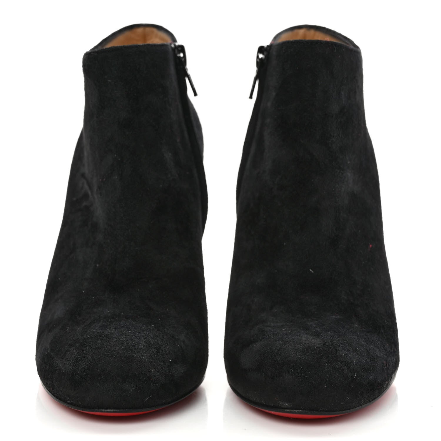 Christian Louboutin Suede Bellissima 100 Ankle Boots 36.5 Black 2 of 8