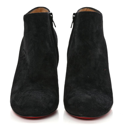 Christian Louboutin Suede Bellissima 100 Ankle Boots 36.5 Black 2 of 8