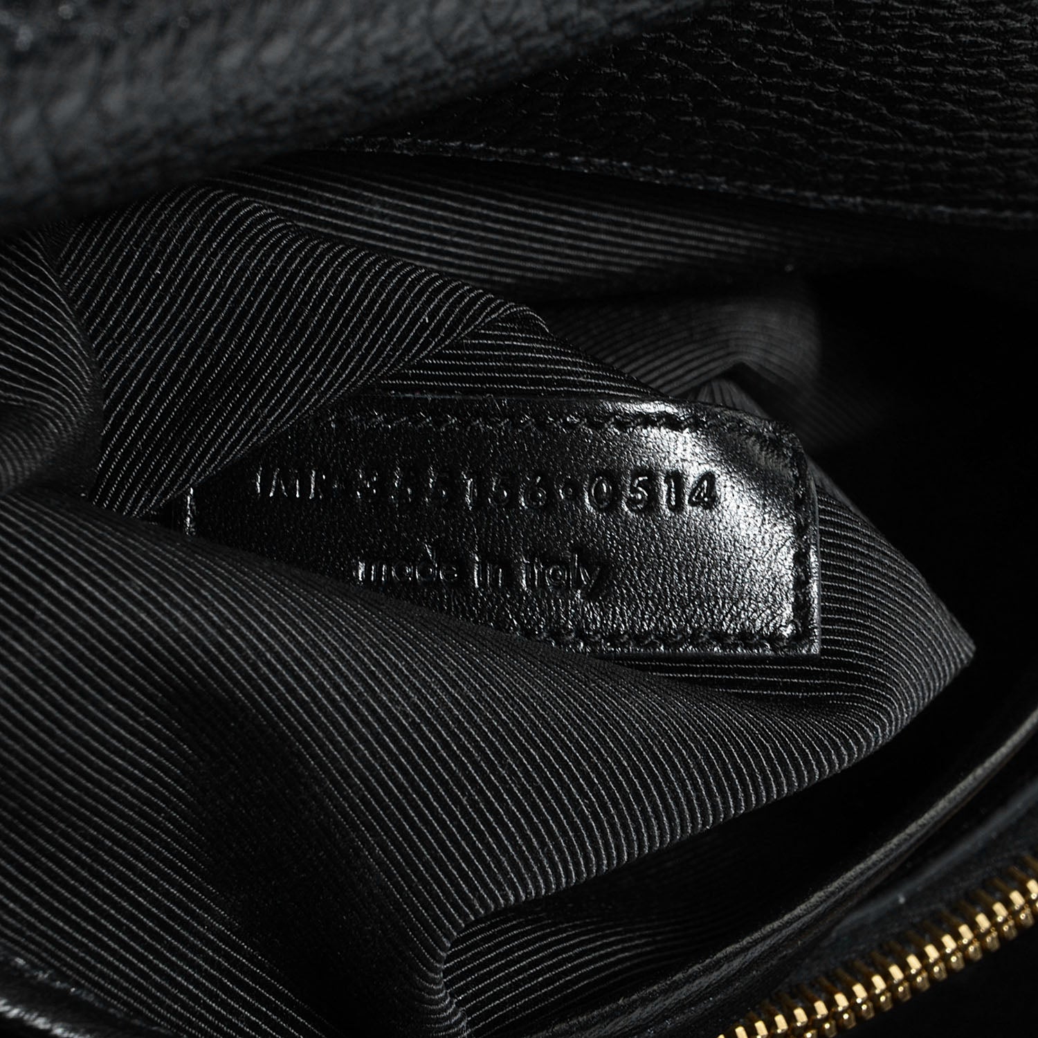 Saint Laurent Grained Calfskin Medium Moujik Top Handle Bag Black 9 of 11