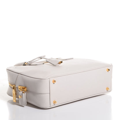 Prada Saffiano Lux Bowler Talco White 4 of 9