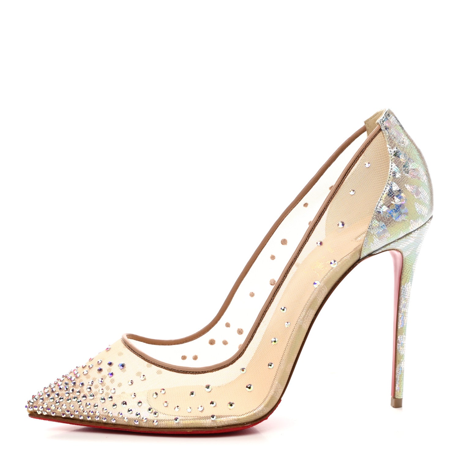 Christian Louboutin Crystal Strass Follies 100 Pumps 40.5 Crystal 1 of 10