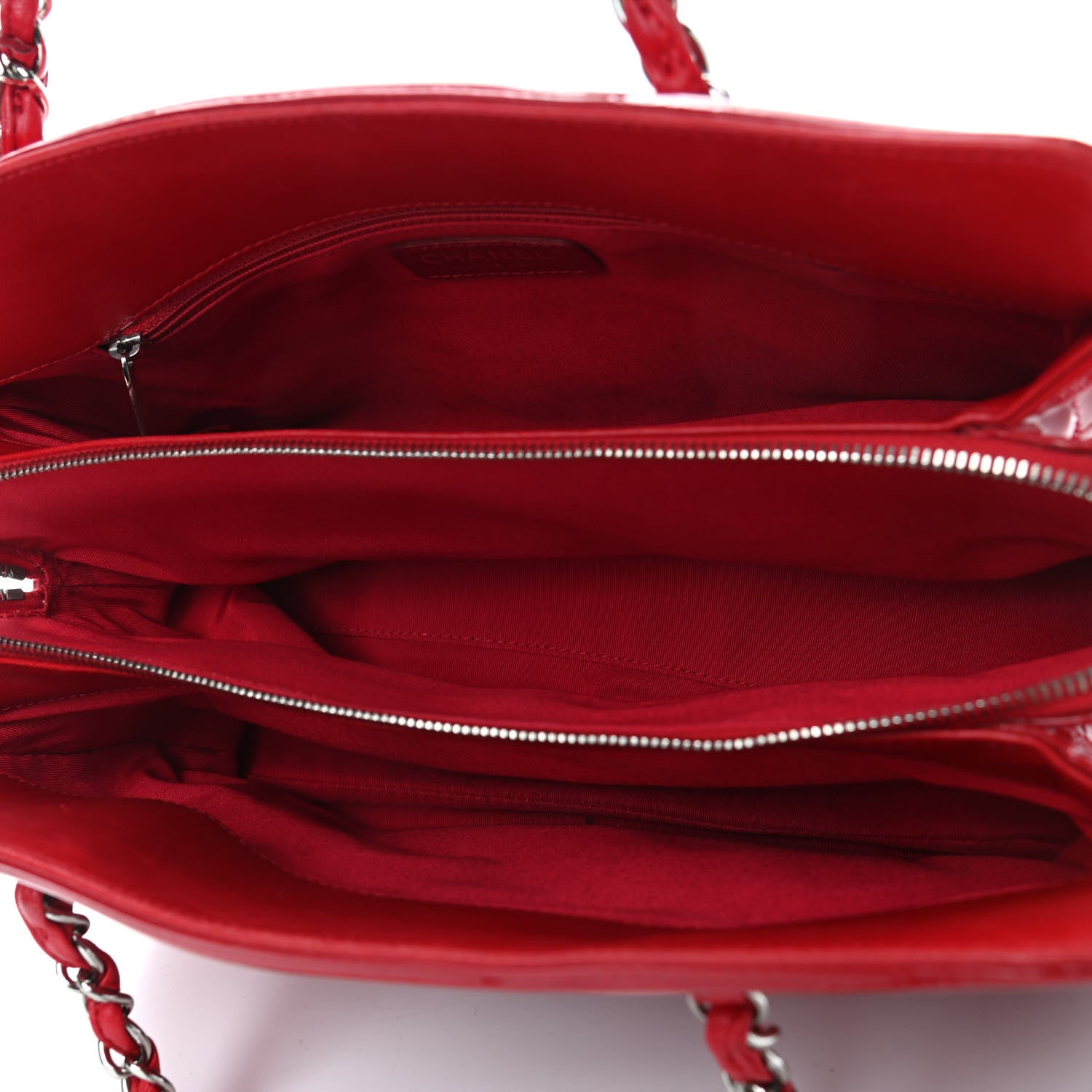 Chanel Vinyl Lipstick Ligne Tote Red 823340 – FASHIONPHILE