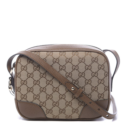 Gucci Monogram Mini Bree Messenger Bag Beige Tabacco 1 of 10