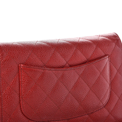 Chanel Caviar Quilted Wallet on Chain WOC Red 11 of 11