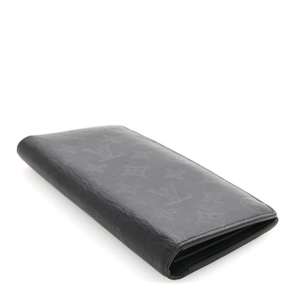 Louis Vuitton Calfskin Monogram Shadow Brazza Wallet Black 4 of 7
