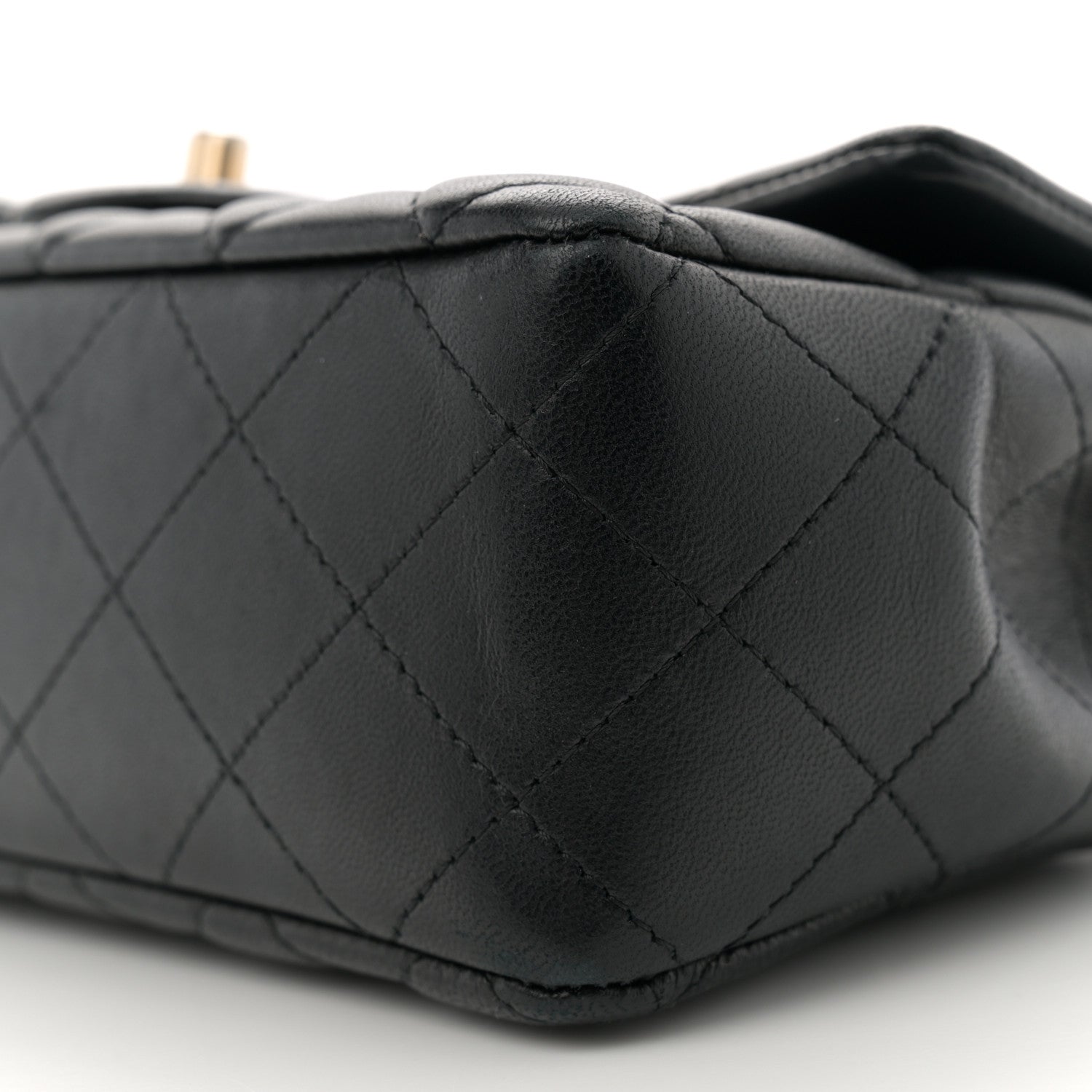 Chanel Lambskin Quilted Mini Rectangular Flap Black 10 of 11