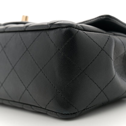 Chanel Lambskin Quilted Mini Rectangular Flap Black 10 of 11