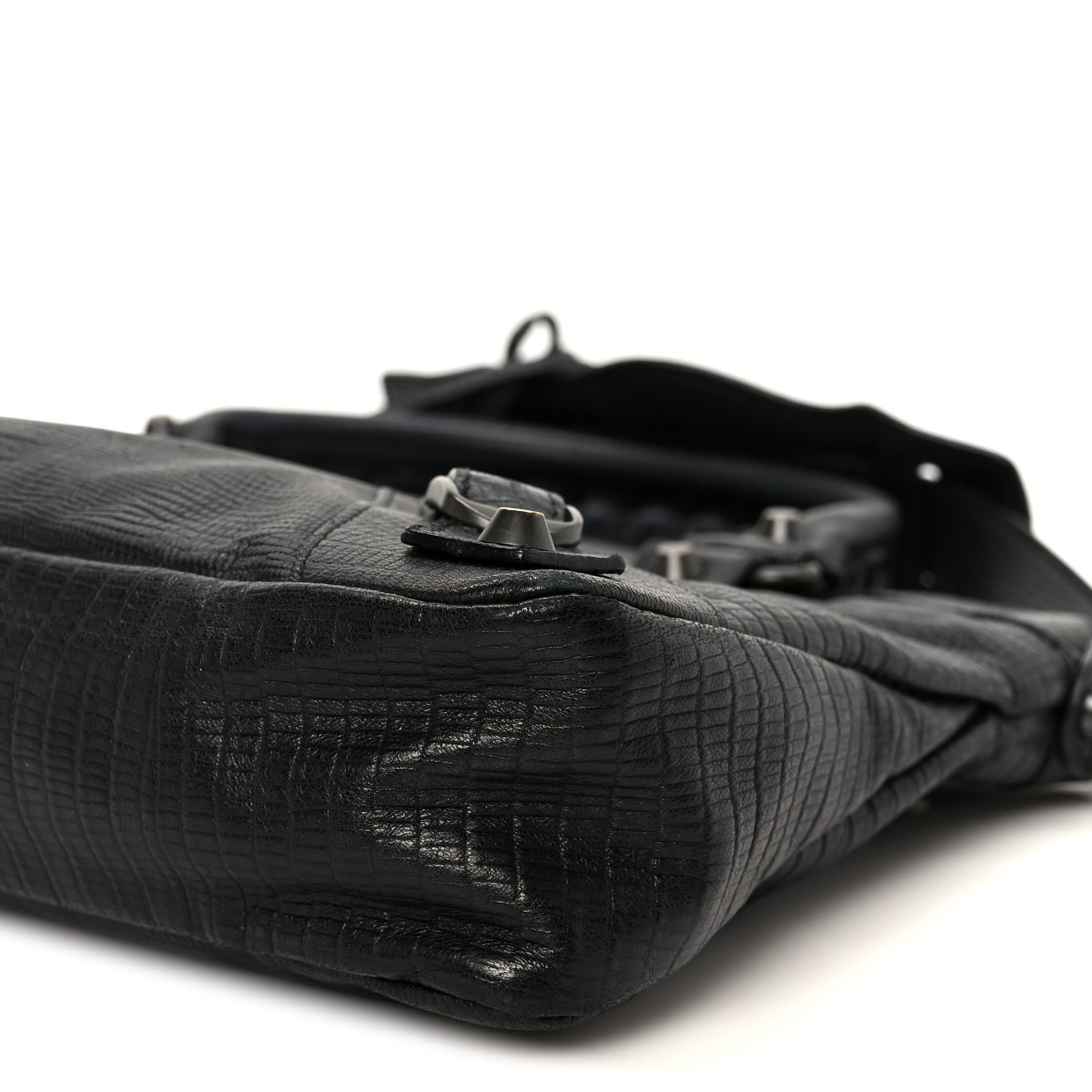 Lizard Embossed First Black