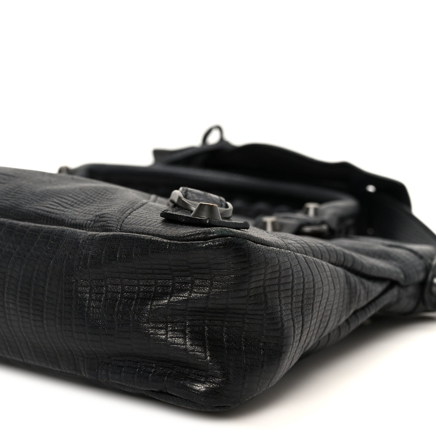 Balenciaga Lizard Embossed First Black 9 of 9