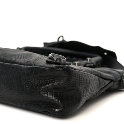 Balenciaga Lizard Embossed First Black 9 of 9