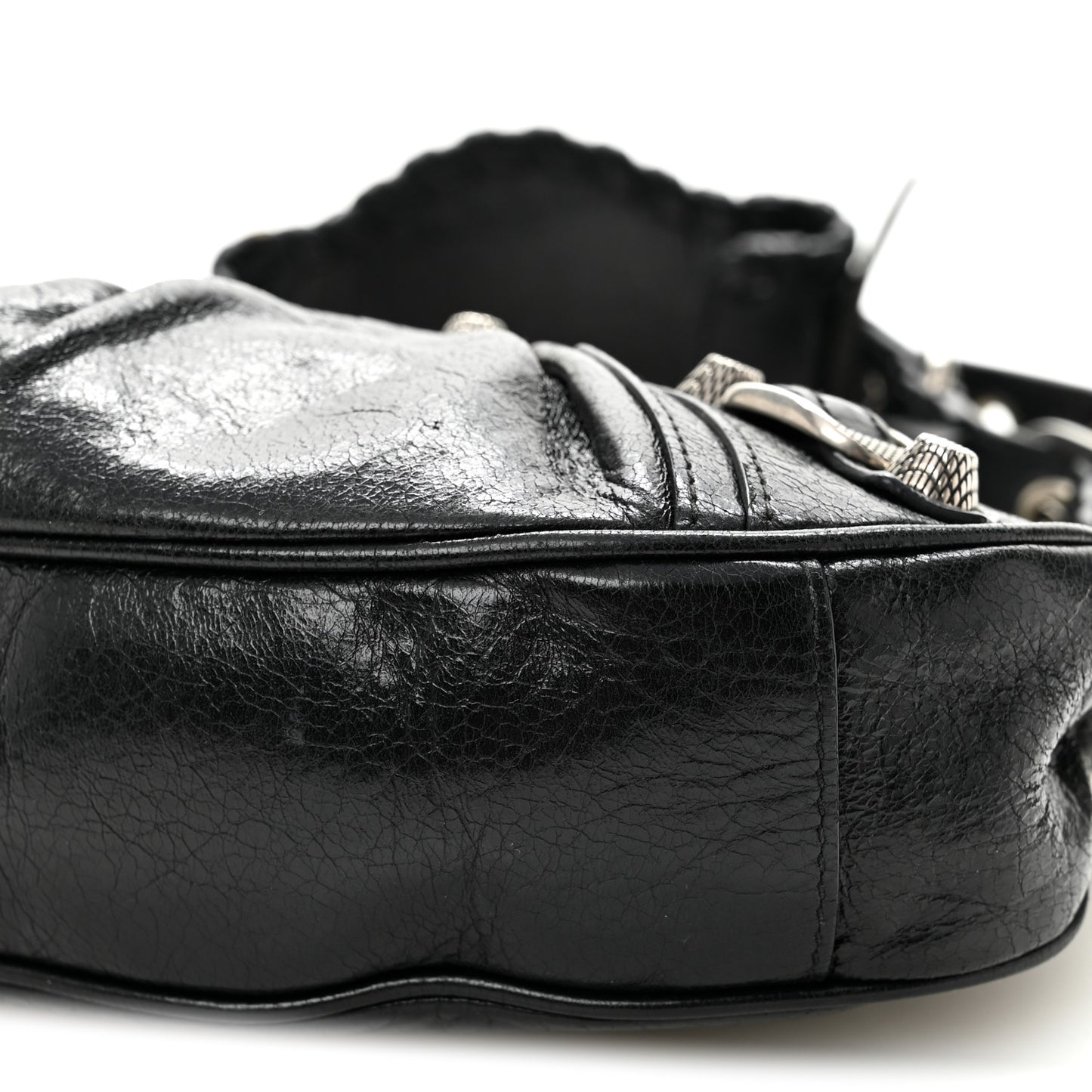 Agneau Arena Le Cagole Shoulder Bag XS Black