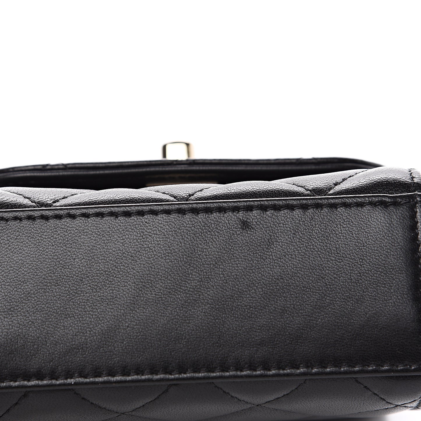 Lambskin Quilted Mini Trendy CC Chain Wallet Black