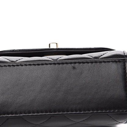 Chanel Lambskin Quilted Mini Trendy CC Chain Wallet Black 7 of 10