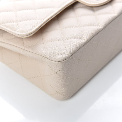 Chanel Caviar Quilted Medium Double Flap Light Beige 11 of 14