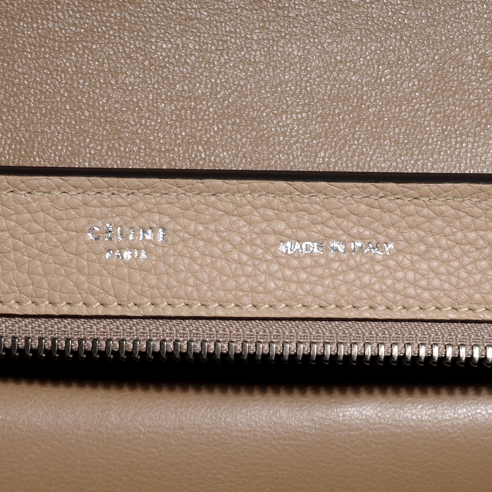 Celine Calfskin and Suede Small Trapeze Dune 6 of 8