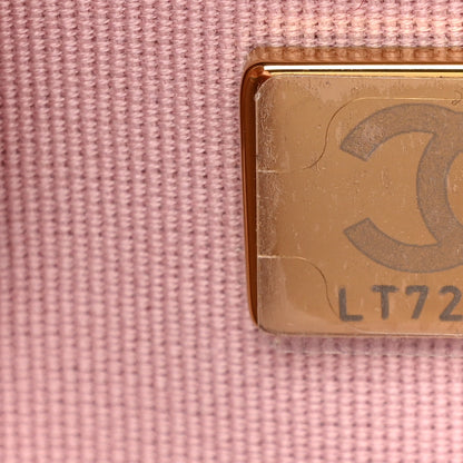 Chanel Caviar Quilted Studded CC Wallet on Chain WOC Light Pink 8 of 12