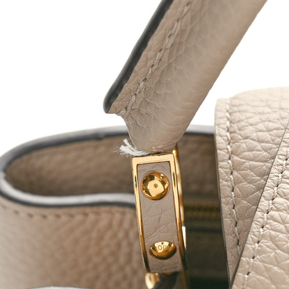 Louis Vuitton Taurillon Capucines PM Galet 10 of 11