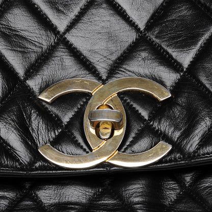 Chanel Lambskin Quilted Briefcase Laptop Bag Black 7 of 11