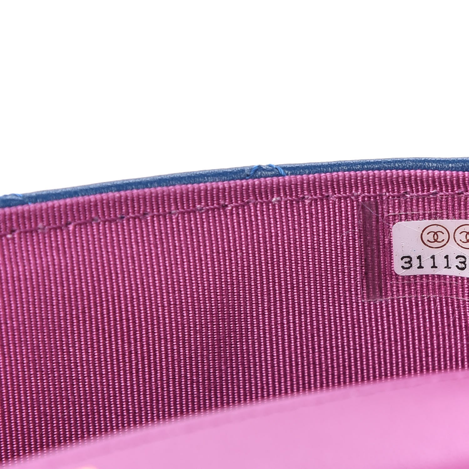 Chanel Lambskin Quilted Glasses Case With Chain Blue Purple 10 of 11