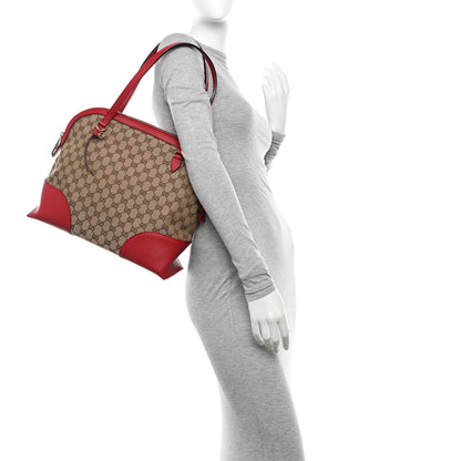 Gucci Monogram Medium Bree Shoulder Bag Red 3 of 14