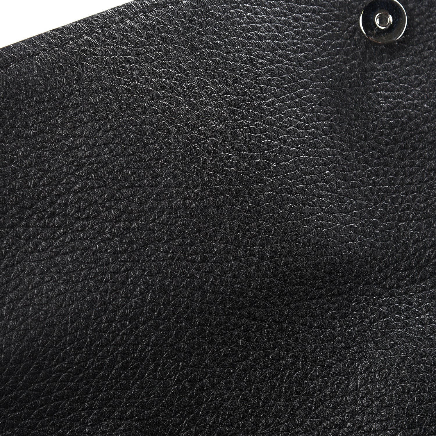 Chloe Grained Deerskin Shiny Calfskin Large Aby Day Shoulder Bag Black 12 of 15