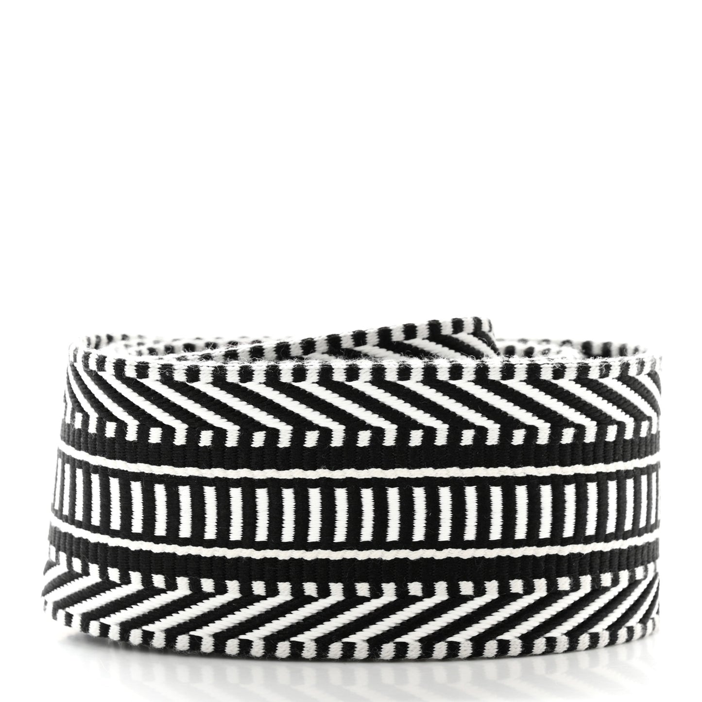 Toile Swift 50mm Sangle Cavale Shoulder Strap Black Ecru