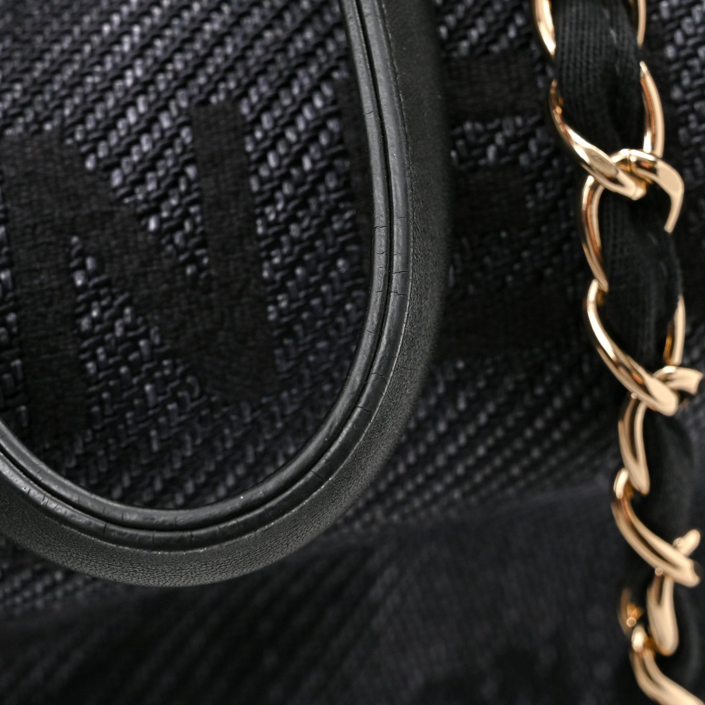 Canvas Medium Deauville Tote Black
