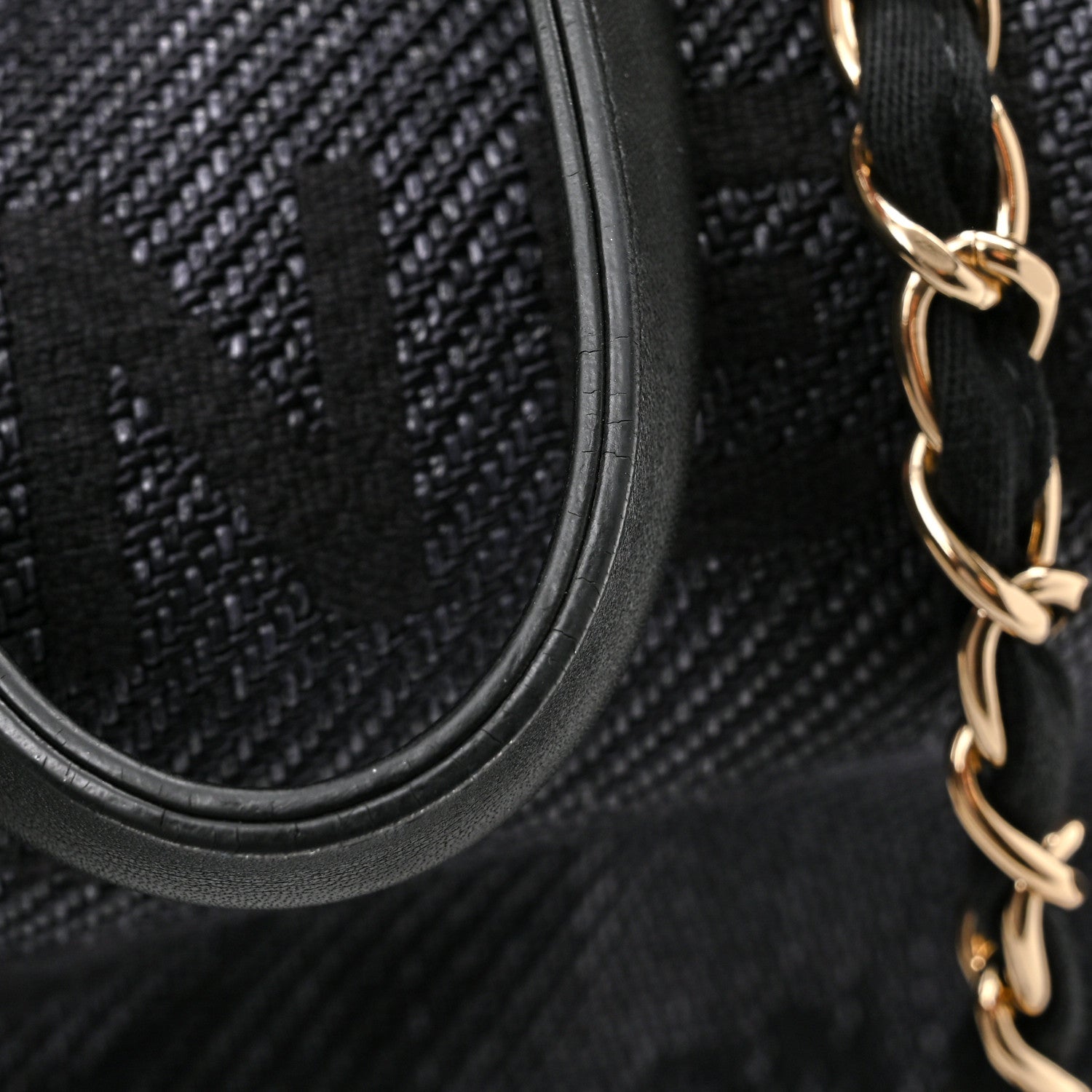 Chanel Canvas Medium Deauville Tote Black 10 of 10
