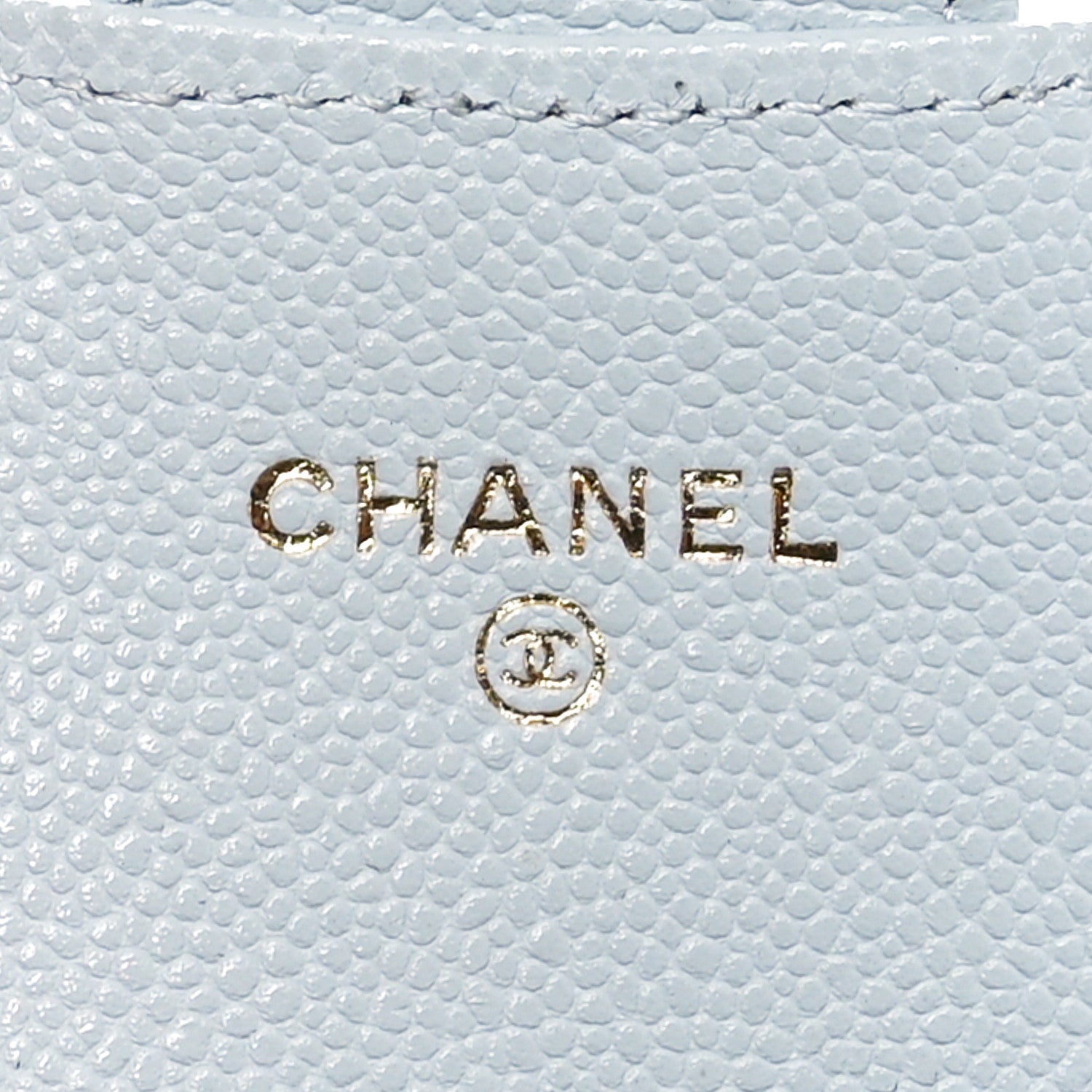 Chanel Caviar Quilted Flap Card Holder Wallet Light Blue 5 of 11