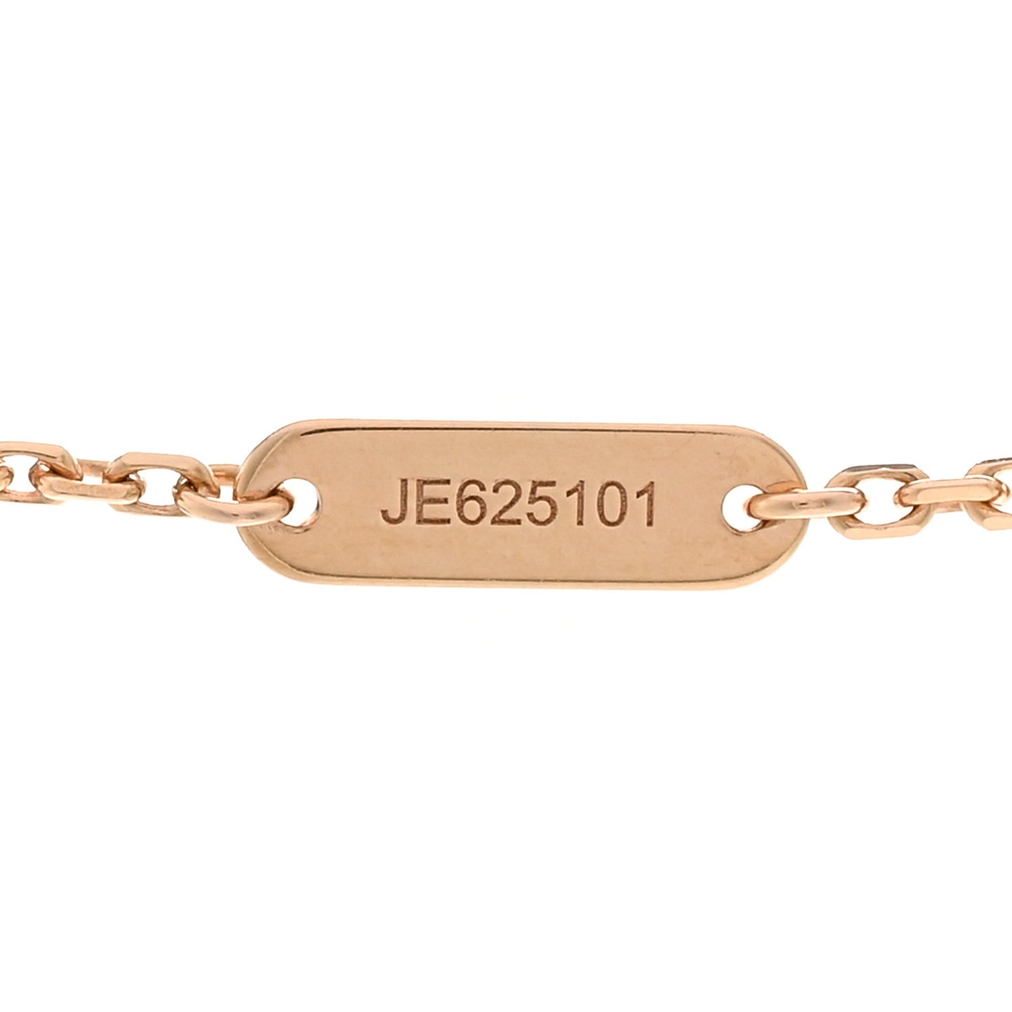 18K Rose Gold Diamond Black Onyx Vintage Alhambra Pendant Necklace