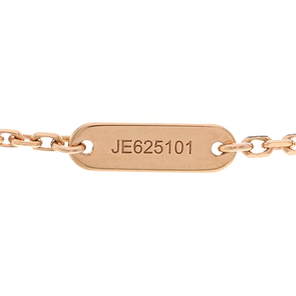 Van Cleef & Arpels 18K Rose Gold Diamond Black Onyx Vintage Alhambra Pendant Necklace 5 of 5